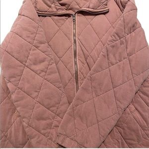 Wild Fable // Quilted Jacket XXL fits like XL DUSTY ROSE